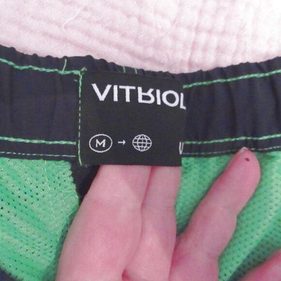 Vitriol Fusion Spider Web Board Shorts Size M Gothic Skull Biker Moody Grunge - Picture 5 of 11